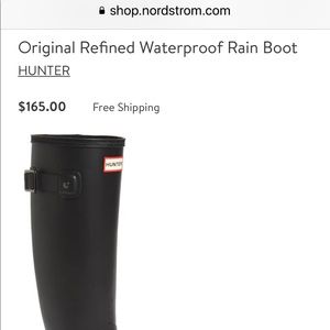 Original Refined Hunter Tall boots